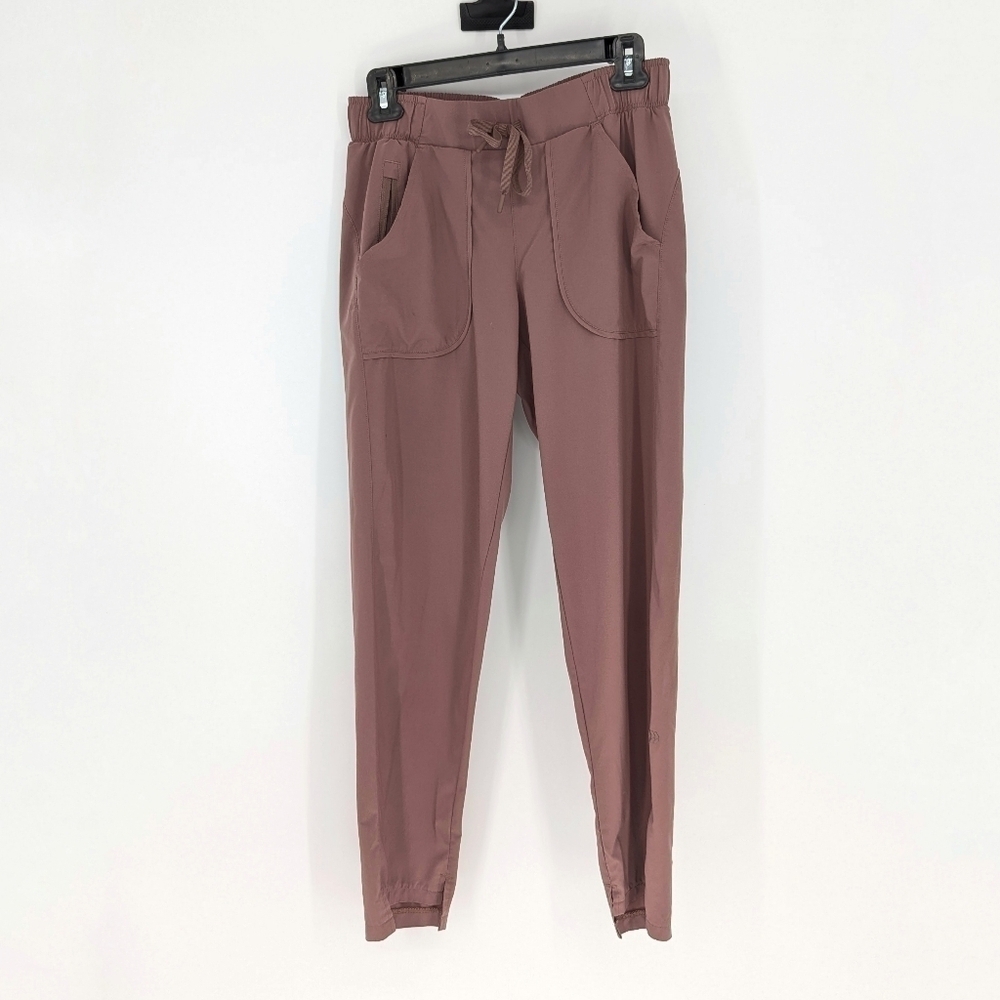 Athleta Slim Leg Mid Rise Jogger Pant Mauve XS sporty athletic gym outdoors